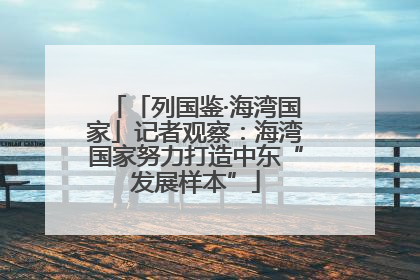 「列国鉴·海湾国家」记者观察：海湾国家努力打造中东“发展样本”