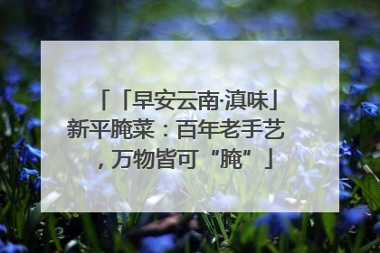 「早安云南·滇味」新平腌菜：百年老手艺，万物皆可“腌”