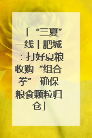 “三夏”一线丨肥城：打好夏粮收购“组合拳” 确保粮食颗粒归仓