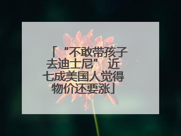 “不敢带孩子去迪士尼” 近七成美国人觉得物价还要涨