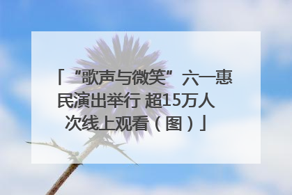 “歌声与微笑”六一惠民演出举行 超15万人次线上观看（图）
