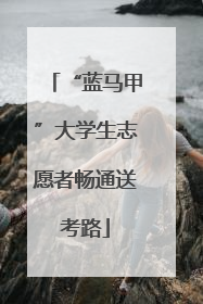 “蓝马甲”大学生志愿者畅通送考路