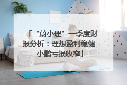 “蔚小理”一季度财报分析：理想盈利稳健 小鹏亏损收窄