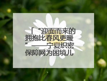 “迎面而来的拥抱比春风更暖”——宁夏织密保障网为困境儿童成长护航