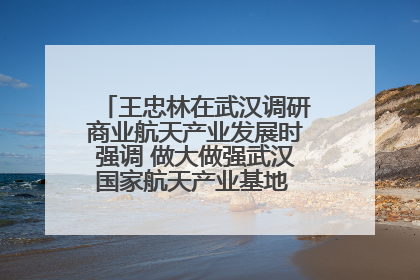 王忠林在武汉调研商业航天产业发展时强调 做大做强武汉国家航天产业基地 打造具有全国影响力的“中国星谷”