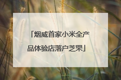 烟威首家小米全产品体验店落户芝罘