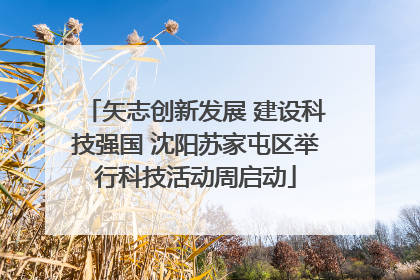 矢志创新发展 建设科技强国 沈阳苏家屯区举行科技活动周启动