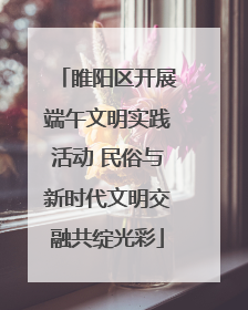 睢阳区开展端午文明实践活动 民俗与新时代文明交融共绽光彩