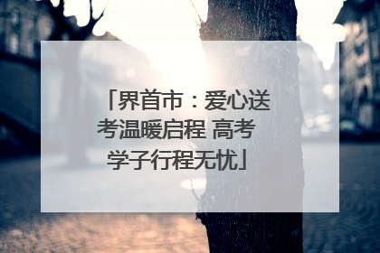 界首市：爱心送考温暖启程 高考学子行程无忧