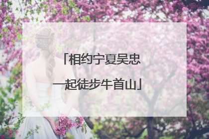相约宁夏吴忠 一起徒步牛首山