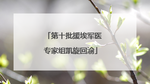 第十批援埃军医专家组凯旋回渝