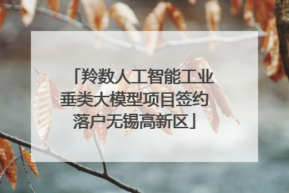 羚数人工智能工业垂类大模型项目签约落户无锡高新区