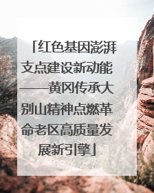 红色基因澎湃支点建设新动能——黄冈传承大别山精神点燃革命老区高质量发展新引擎
