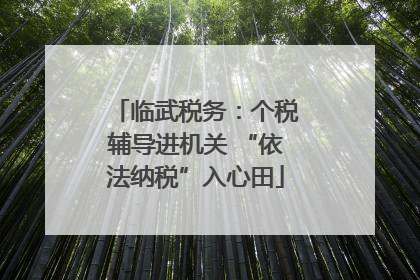 临武税务：个税辅导进机关 “依法纳税”入心田