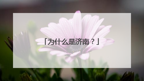为什么是济南？