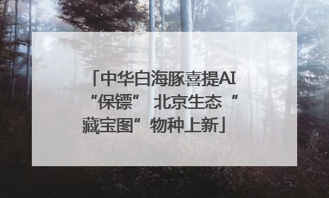 中华白海豚喜提AI“保镖” 北京生态“藏宝图”物种上新