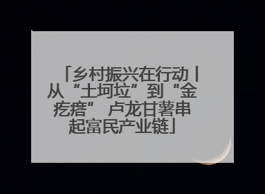 乡村振兴在行动丨从“土坷垃”到“金疙瘩” 卢龙甘薯串起富民产业链