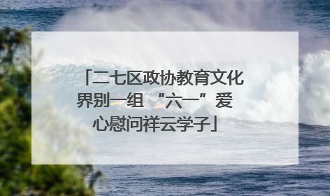 二七区政协教育文化界别一组 “六一”爱心慰问祥云学子