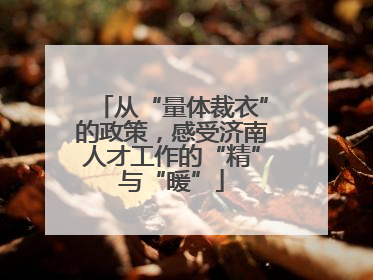 从“量体裁衣”的政策，感受济南人才工作的“精”与“暖”