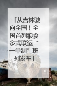 从吉林驶向全国！全国首列粮食多式联运“一单制”班列发车