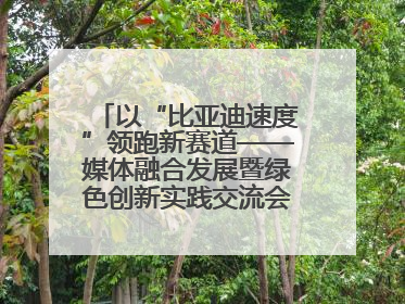 以“比亚迪速度”领跑新赛道——媒体融合发展暨绿色创新实践交流会首站走进比亚迪