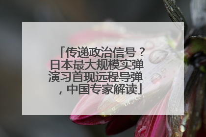 传递政治信号？日本最大规模实弹演习首现远程导弹，中国专家解读