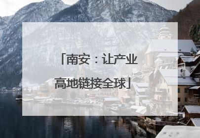 南安：让产业高地链接全球