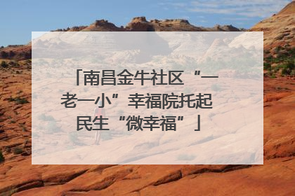 南昌金牛社区“一老一小”幸福院托起民生“微幸福”