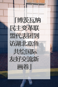 博茨瓦纳民主变革联盟代表团到访湖北嘉鱼 共绘国际友好交流新画卷