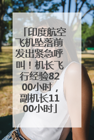 印度航空飞机坠落前发出紧急呼叫！机长飞行经验8200小时，副机长1100小时