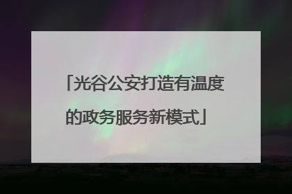 光谷公安打造有温度的政务服务新模式