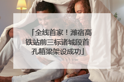 全线首家！潍宿高铁站前三标诸城段首孔箱梁架设成功