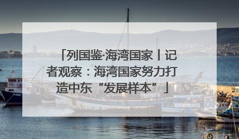 列国鉴·海湾国家丨记者观察：海湾国家努力打造中东“发展样本”