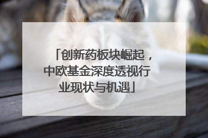 创新药板块崛起，中欧基金深度透视行业现状与机遇
