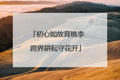 初心如故育桃李 跨界耕耘守花开