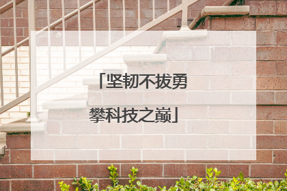 坚韧不拔勇攀科技之巅