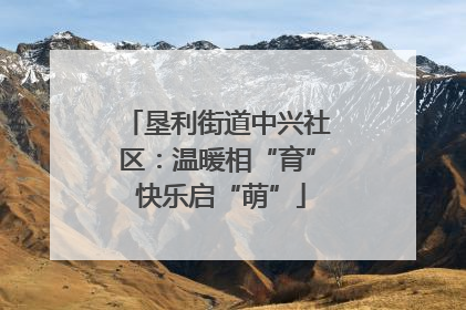 垦利街道中兴社区：温暖相“育” 快乐启“萌”