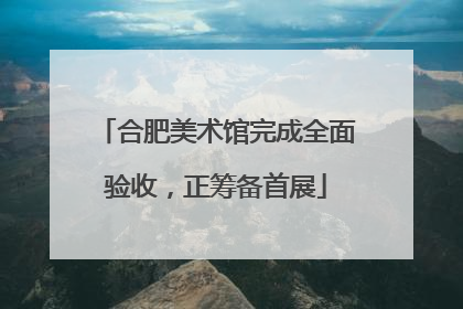合肥美术馆完成全面验收，正筹备首展