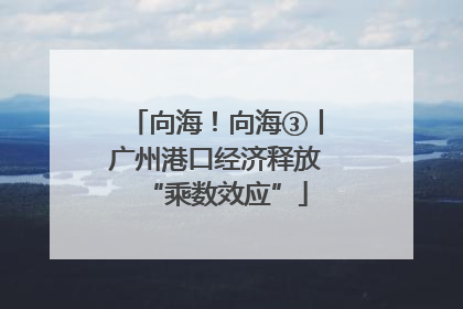 向海！向海③丨广州港口经济释放“乘数效应”