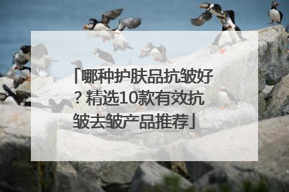 哪种护肤品抗皱好？精选10款有效抗皱去皱产品推荐