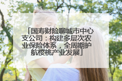 国寿财险聊城市中心支公司：构建多层次农业保险体系，全周期护航樱桃产业发展