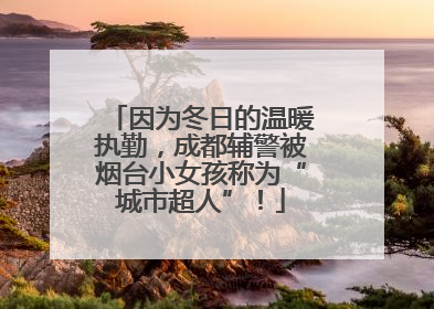 因为冬日的温暖执勤，成都辅警被烟台小女孩称为“城市超人”！