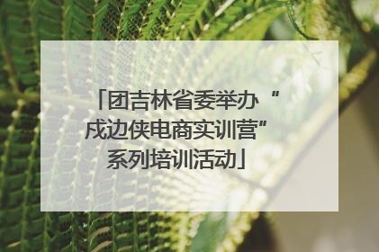 团吉林省委举办“戍边侠电商实训营”系列培训活动