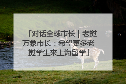 对话全球市长｜老挝万象市长：希望更多老挝学生来上海留学