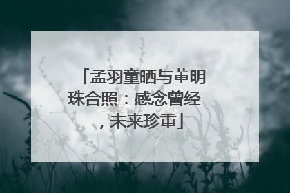 孟羽童晒与董明珠合照：感念曾经，未来珍重