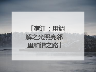 宿迁：用调解之光照亮邻里和谐之路