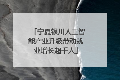 宁夏银川人工智能产业升级带动就业增长超千人