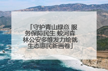 守护青山绿意 服务保障民生 蛟河森林公安多维发力绘就生态惠民新画卷