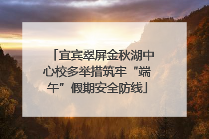 宜宾翠屏金秋湖中心校多举措筑牢“端午”假期安全防线
