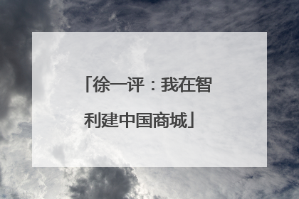 徐一评：我在智利建中国商城